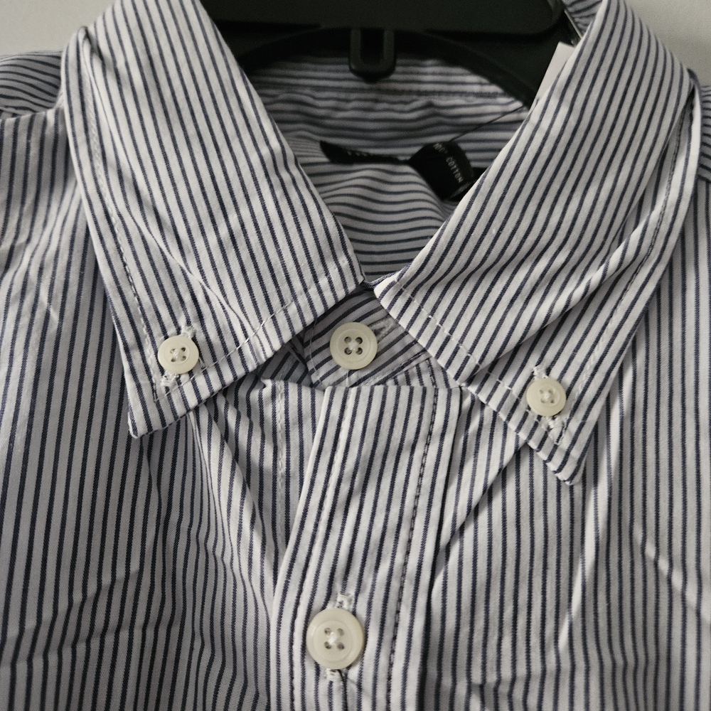 Classic Blue Striped Men's Shirt